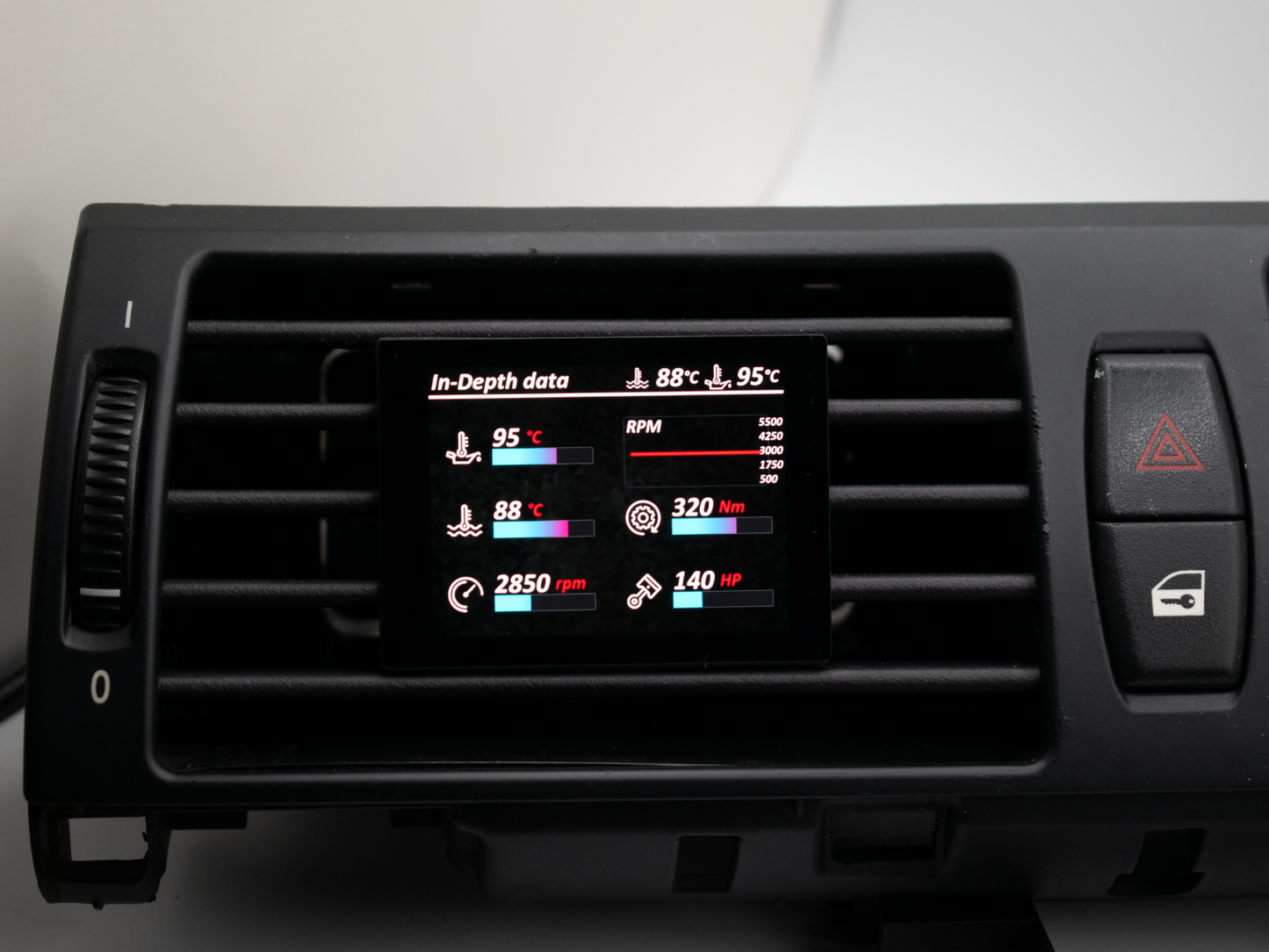 🔥 NEU: Datendisplay für BMW X5 X6 E70 E71 E7X ECKIG